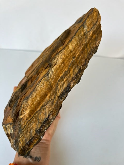 Ojo de tigre en bruto, piezas gigantes