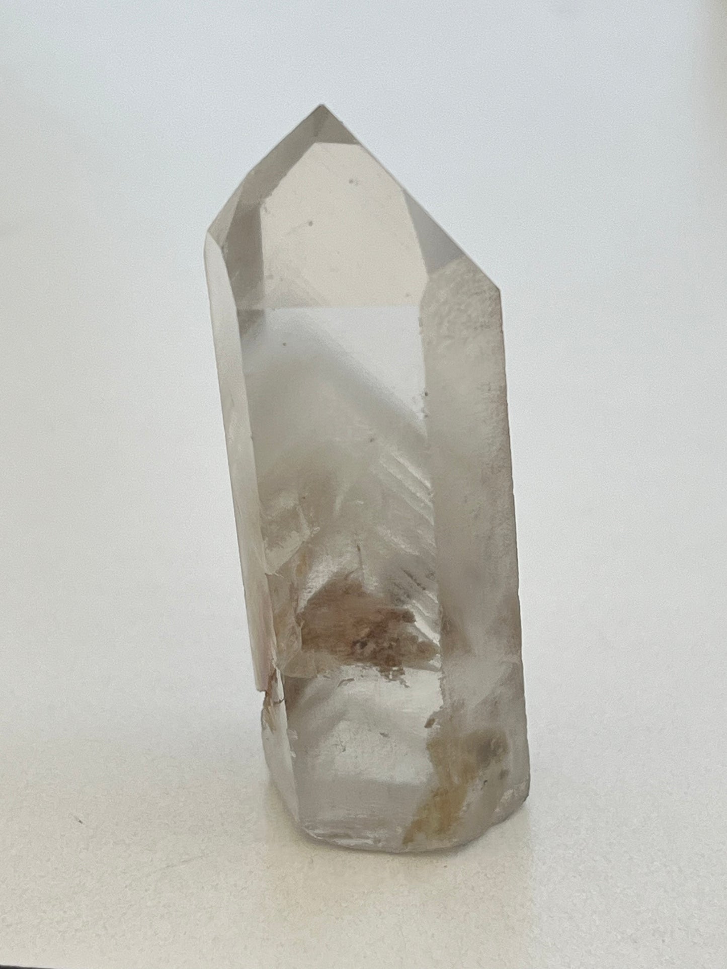 Punta de cuarzo cristal Fantasma y chamanico