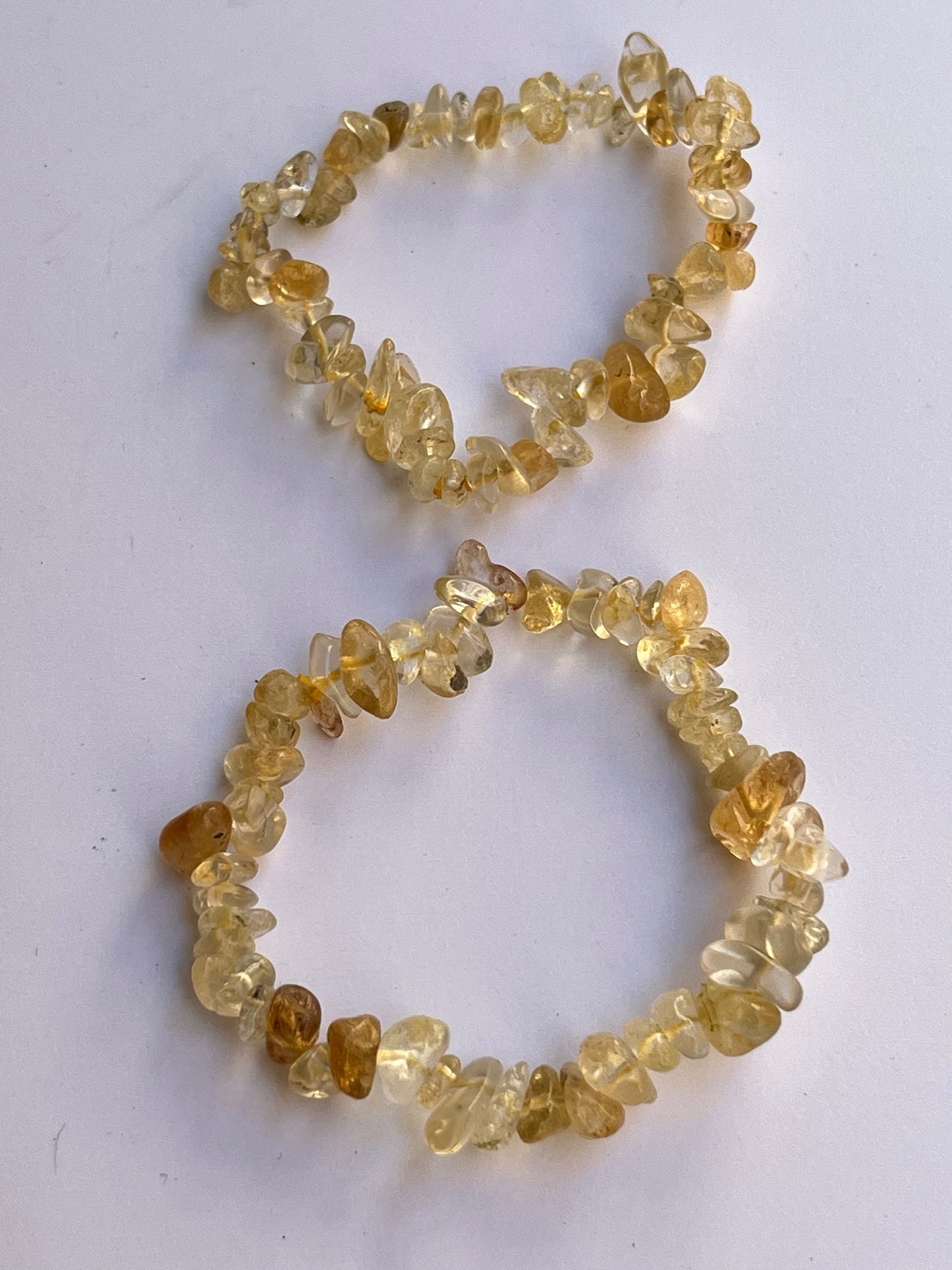 Pulsera chip de cuarzo citrino calentado
