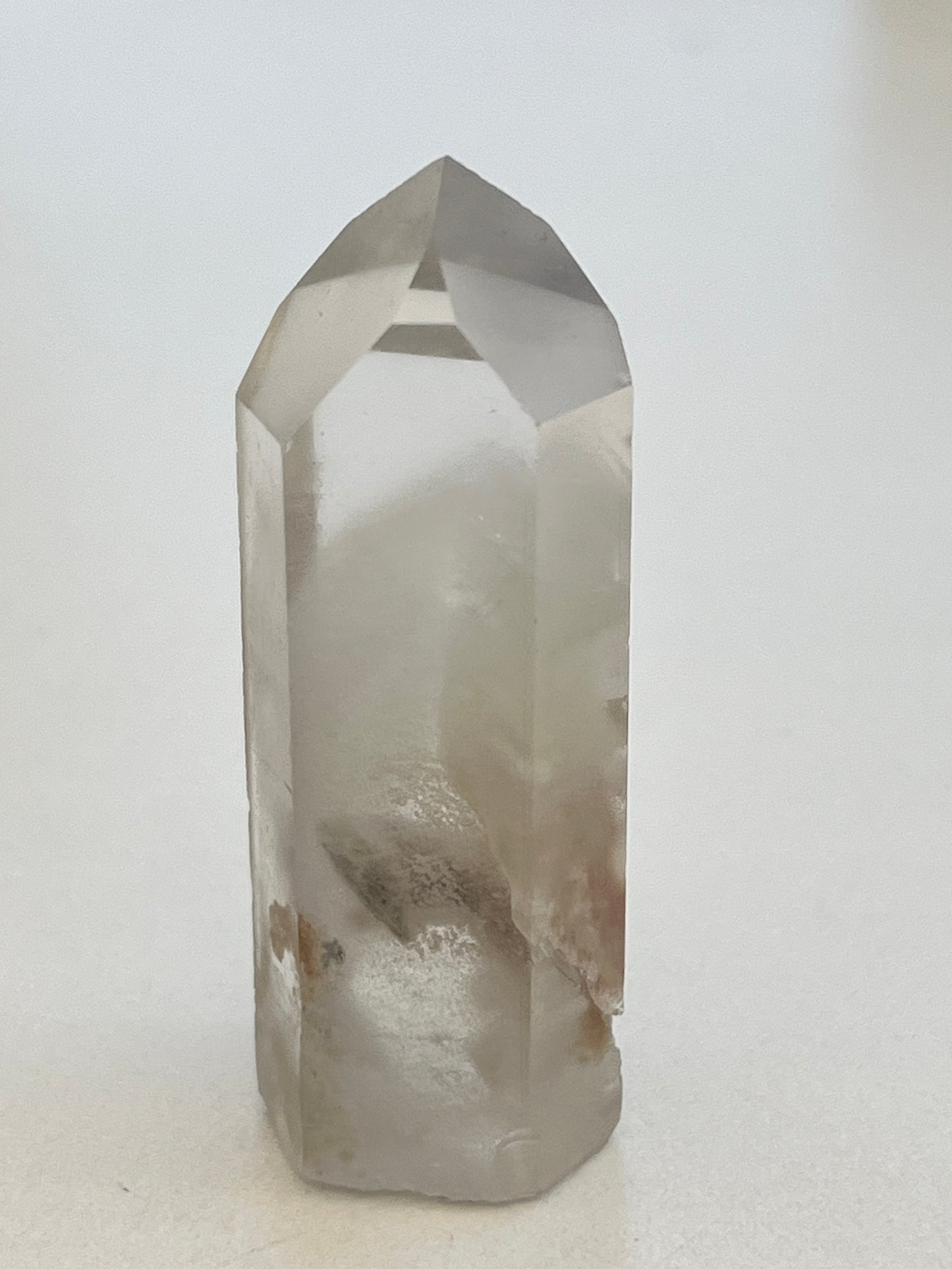 Punta de cuarzo cristal Fantasma y chamanico