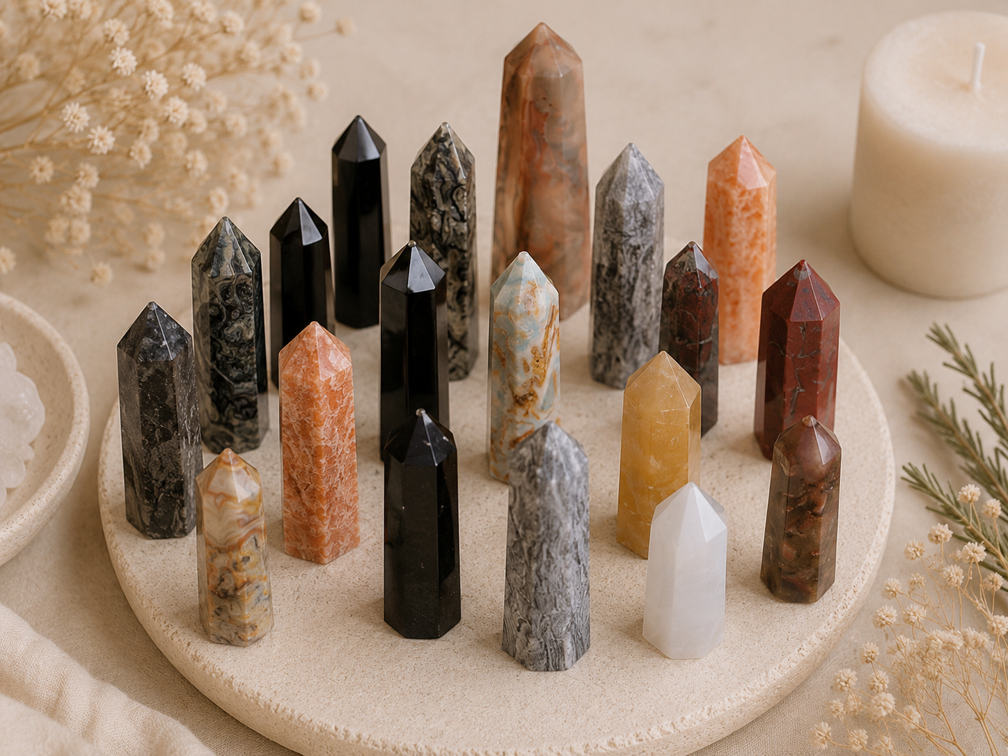 Puntas de mineral