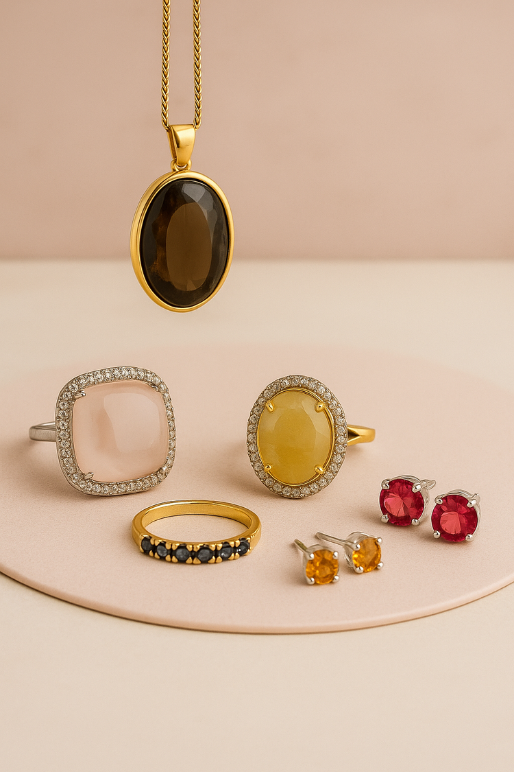 Joyas con minerales naturales