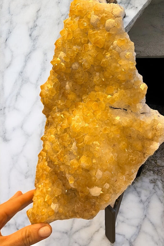 Drusa de cuarzo citrino calentado 5  kilos