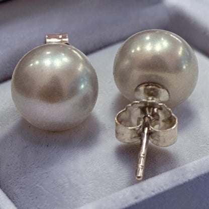 Pendientes de perlas de río naturales cultivadas