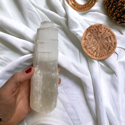 Monolito de Selenita Vega Luna Dream GRANDE 20 CM Vega Luna Dream FORMAS PULIDAS