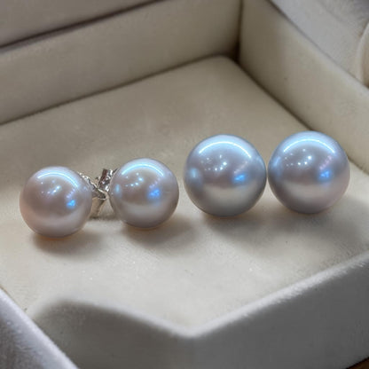 Pendientes de perlas de río naturales cultivadas