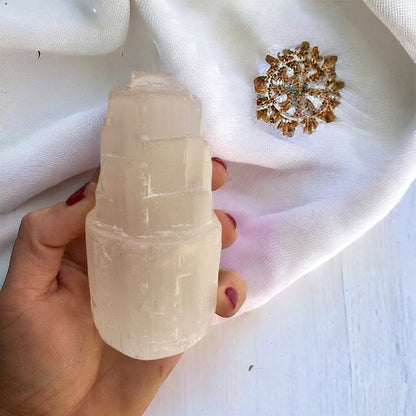 Monolito de Selenita Vega Luna Dream PEQUEÑO 10 CM Vega Luna Dream FORMAS PULIDAS