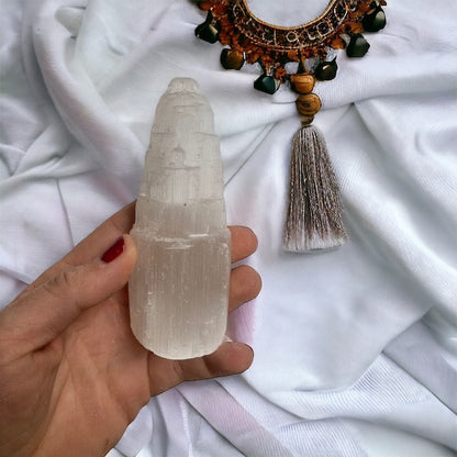 Monolito de Selenita Vega Luna Dream MEDIANO 15 CM Vega Luna Dream FORMAS PULIDAS