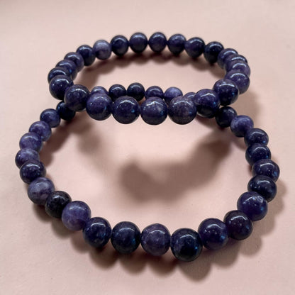 Pulsera bolita mica lepidolita