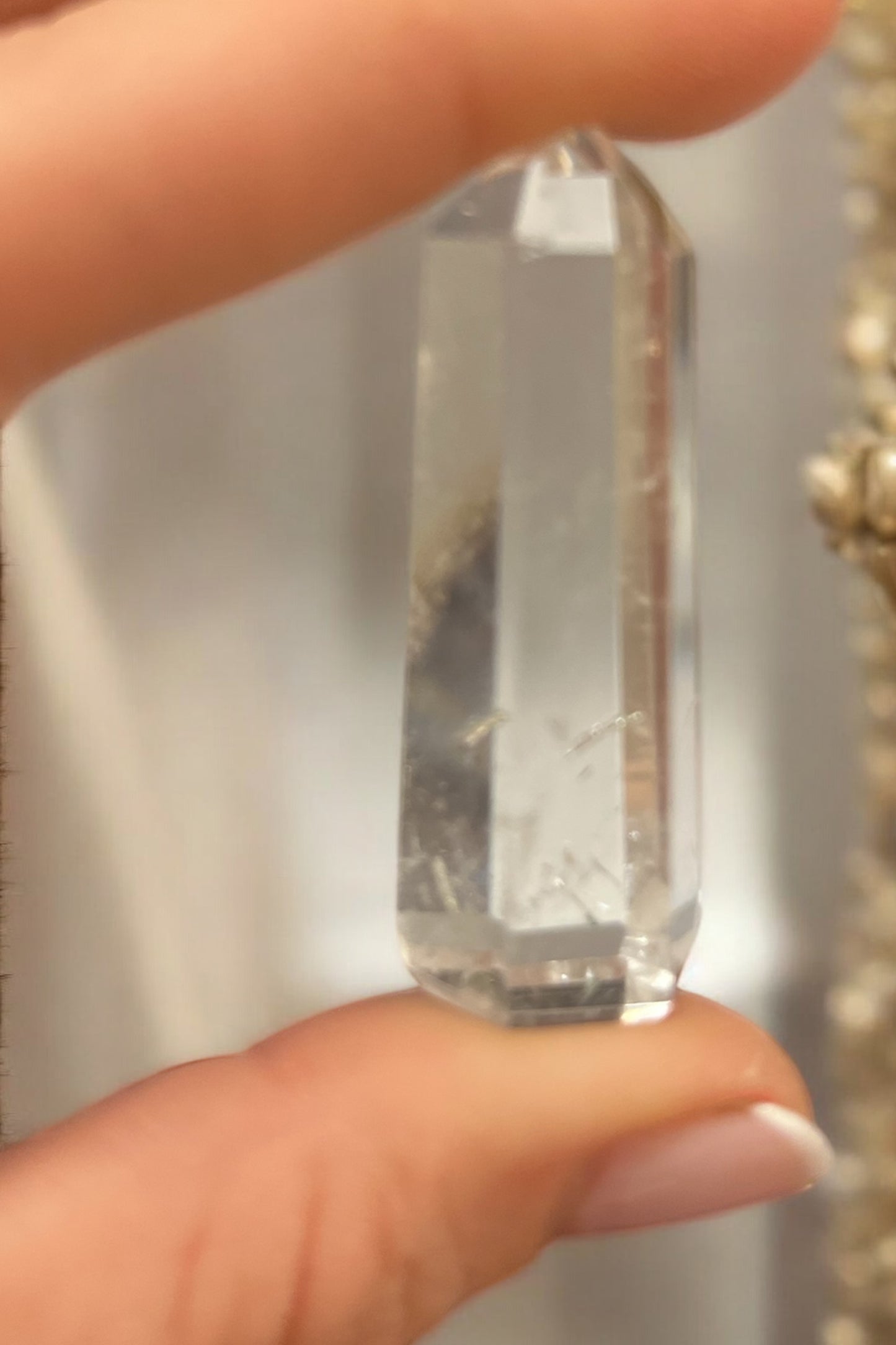 Puntas de cuarzo cristal generador 6 facetas AA 98% pureza para Tameana