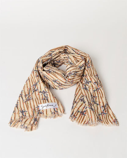Pañuelo rectangular estampado