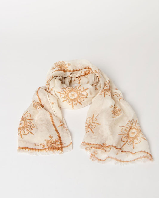 Pañuelo rectangular estampado
