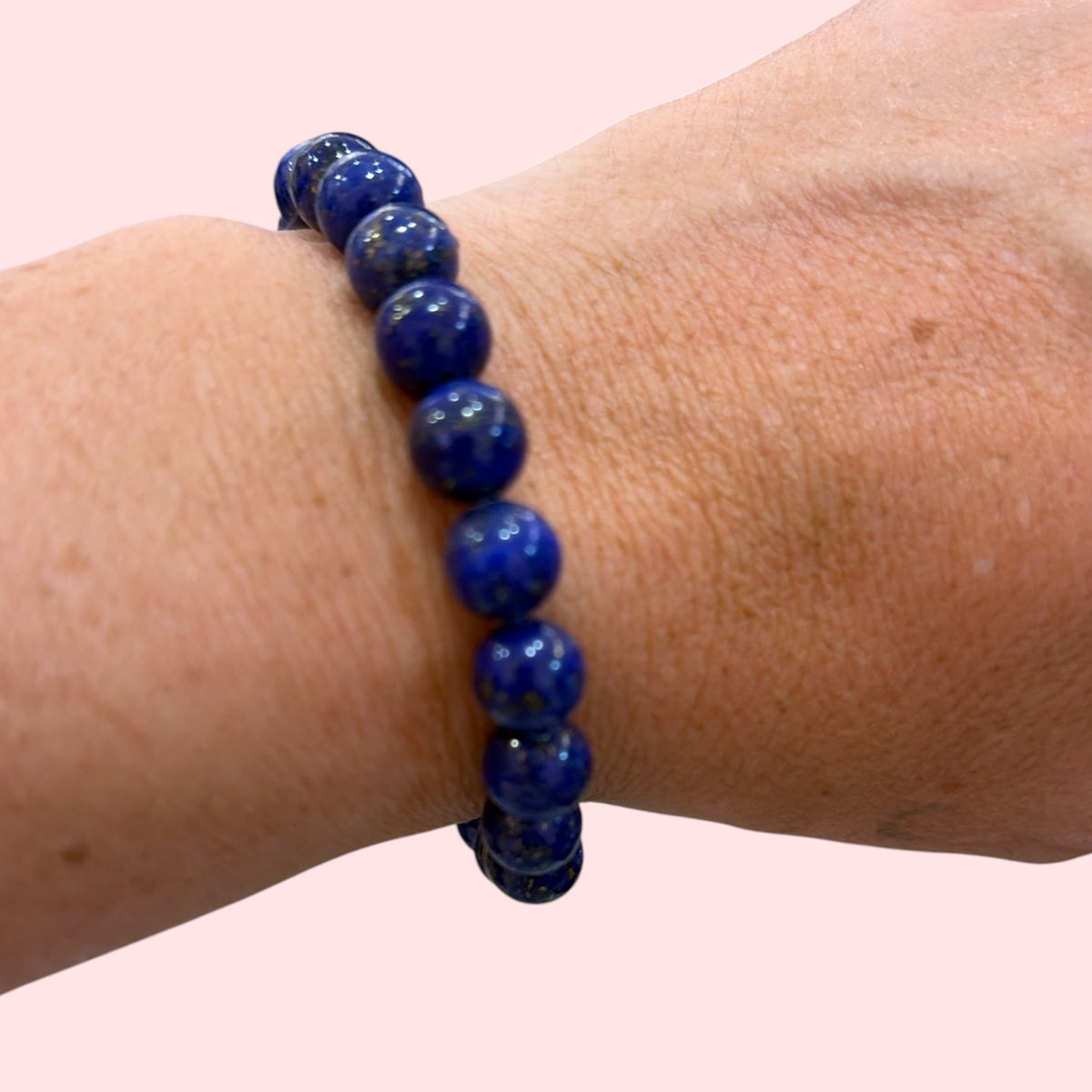 Pulsera bolita  lapislázuli comunicación