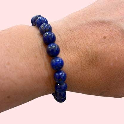 Pulsera bolita  lapislázuli comunicación