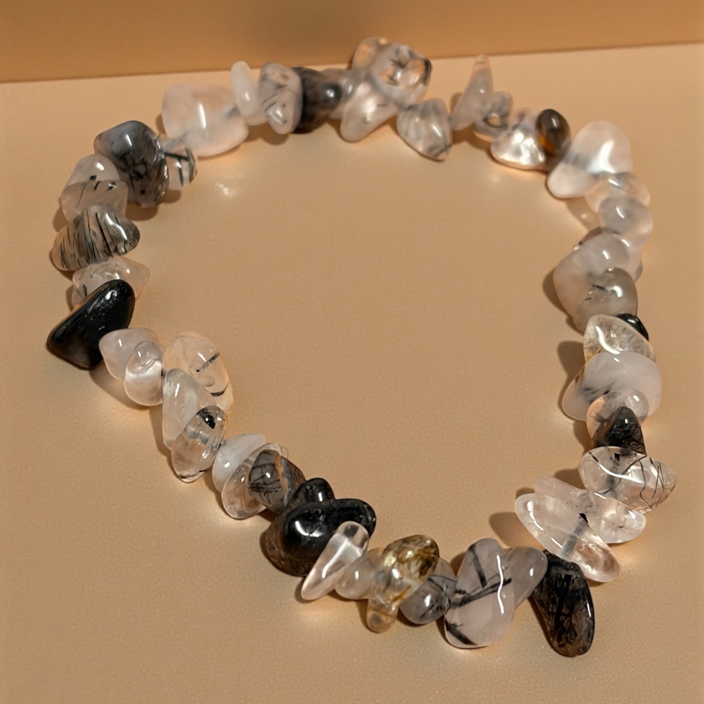 Pulsera chip de Cuarzo turmalinado