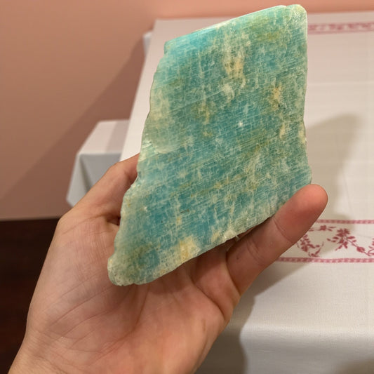 Amazonita en bruto pieza de colección privada