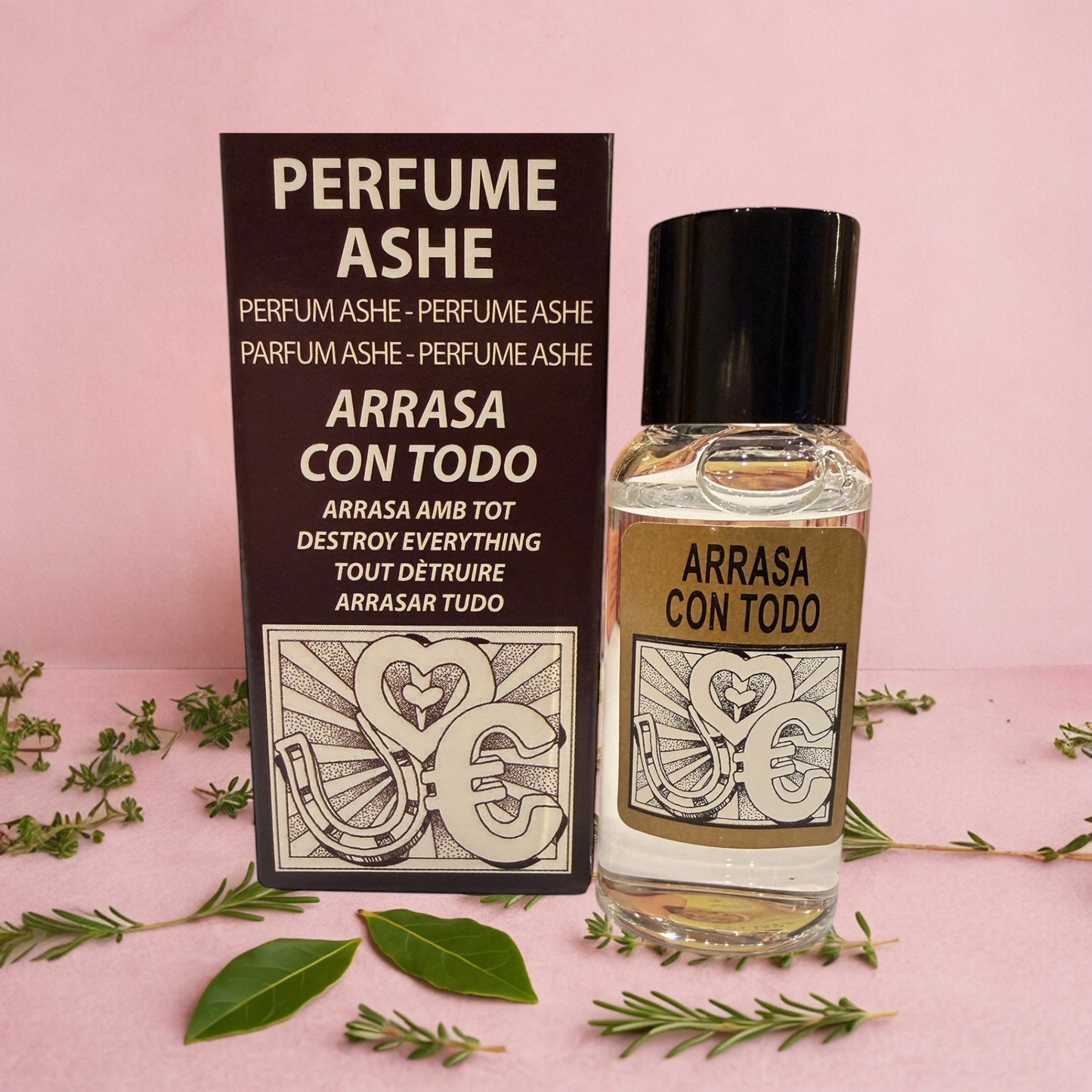 Perfume ASHE ARRASA CON TODO (eliminar barreras y problemas)