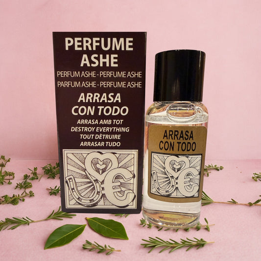 Perfume ASHE ARRASA CON TODO (eliminar barreras y problemas)