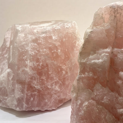 Cuarzo rosa en bruto piezas gigantes