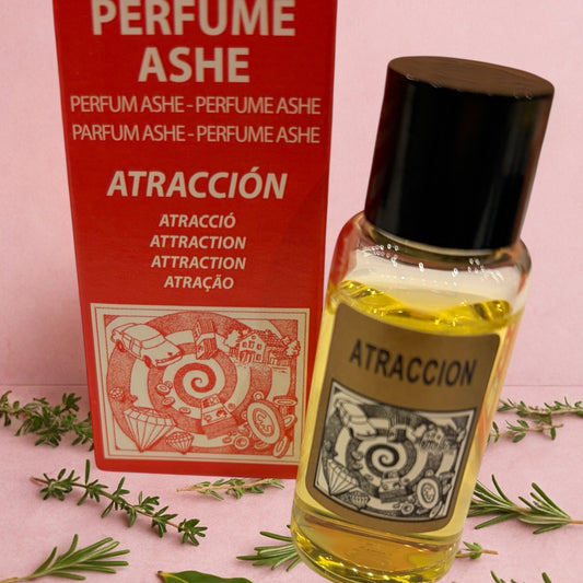Perfume ASHE ATRACCION (atraer personas, cosas o situations)
