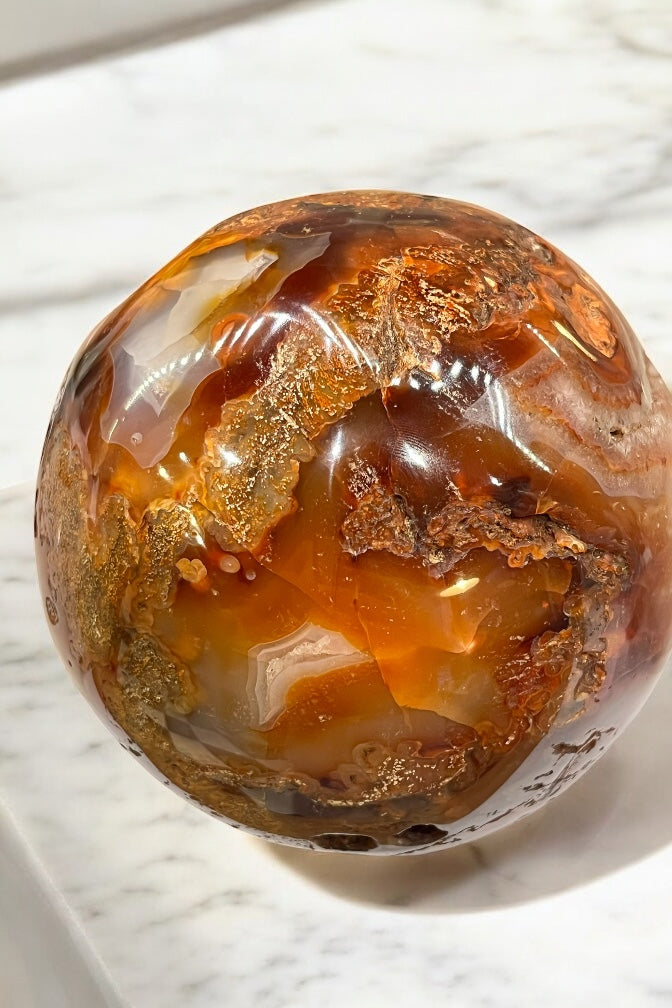 Geoda de agata cornalina