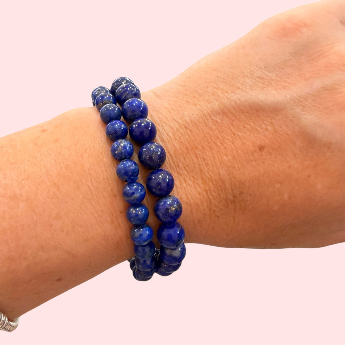 Pulsera bolita  lapislázuli comunicación