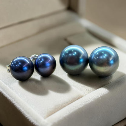 Pendientes de perlas de río naturales cultivadas