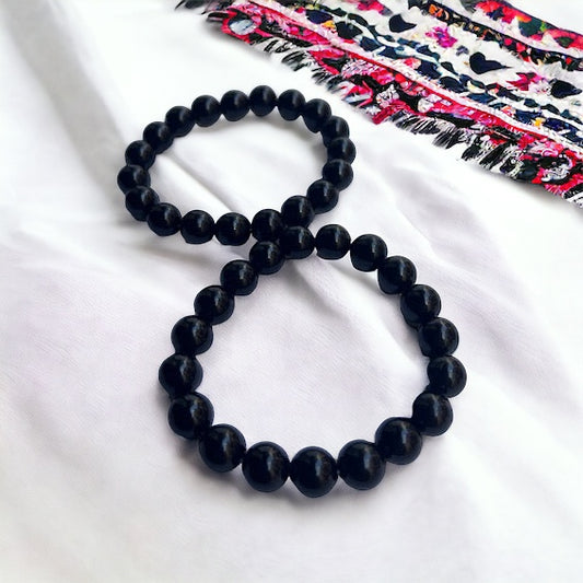 Pulsera bolita de ónix 8mm