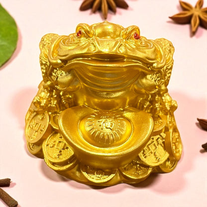 Rana dorada de la fortuna – Símbolo Feng Shui de prosperidad
