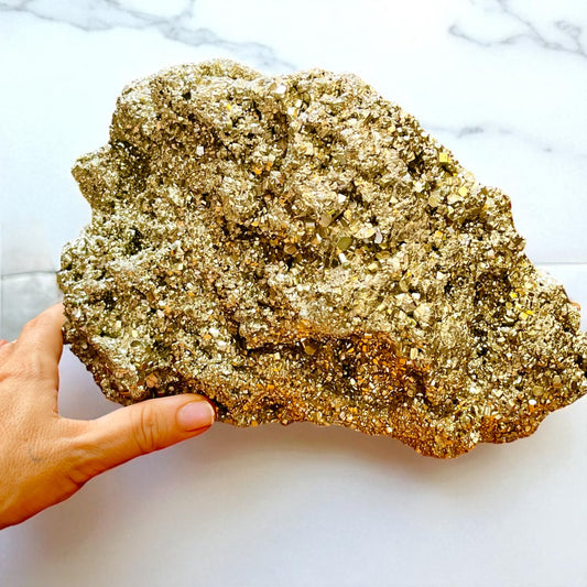 Pirita con Marcasita – 8 kg de Poder y Belleza Mineral