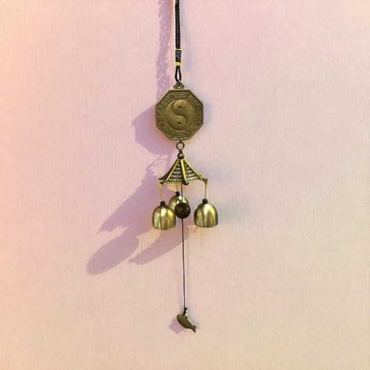 Campanitas Feng Shui con Yin Yang, Bagua y Pez de la Prosperidad
