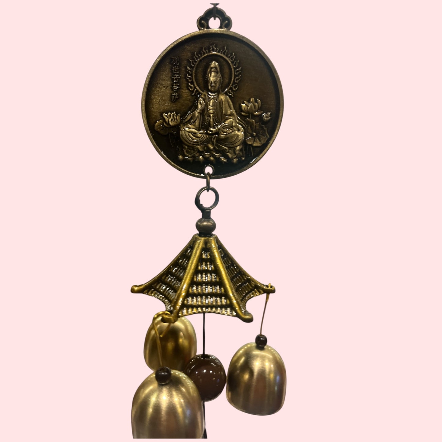 Campanitas Feng Shui con Yin Yang, Bagua y Pez de la Prosperidad