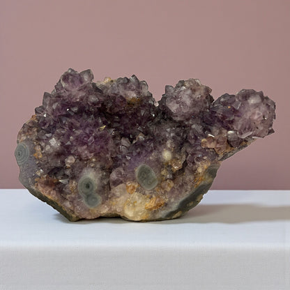 Drusa  de amatista forma de corazón  colección privada