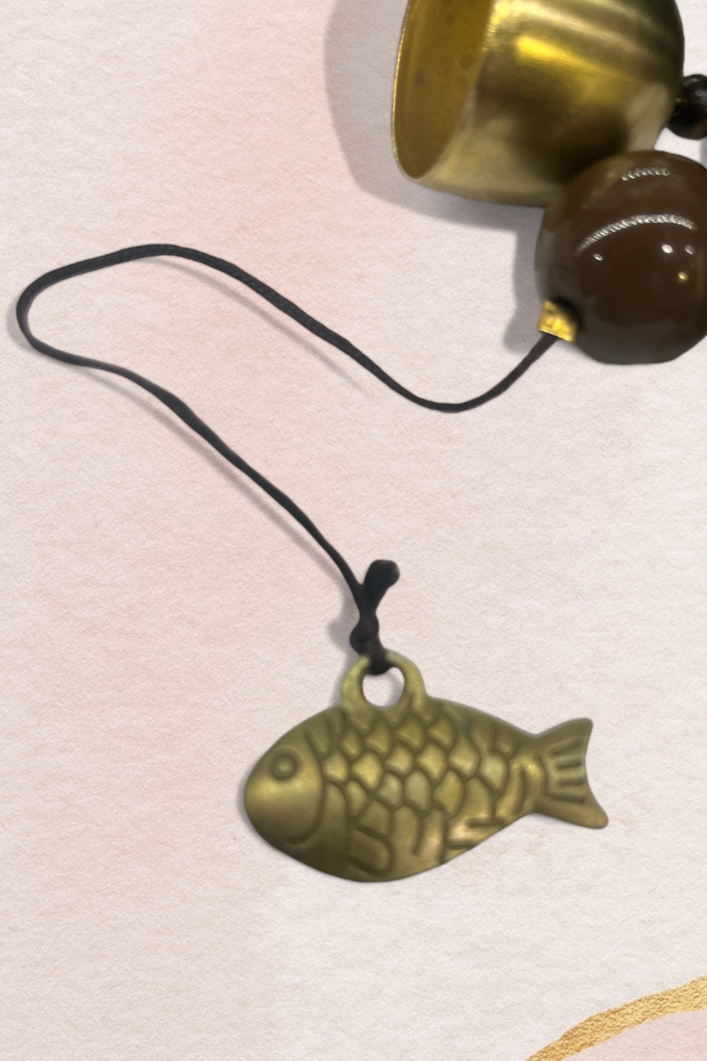 Campanitas Feng Shui con Yin Yang, Bagua y Pez de la Prosperidad