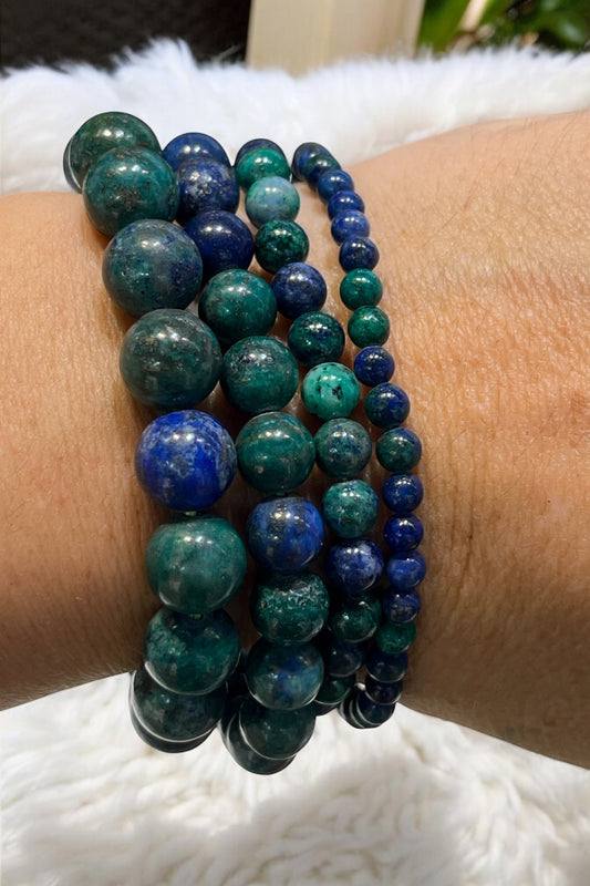 Pulsera de azurmalaquita