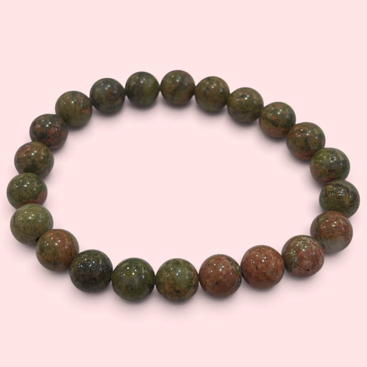 Pulsera bolita Unakita 8mm