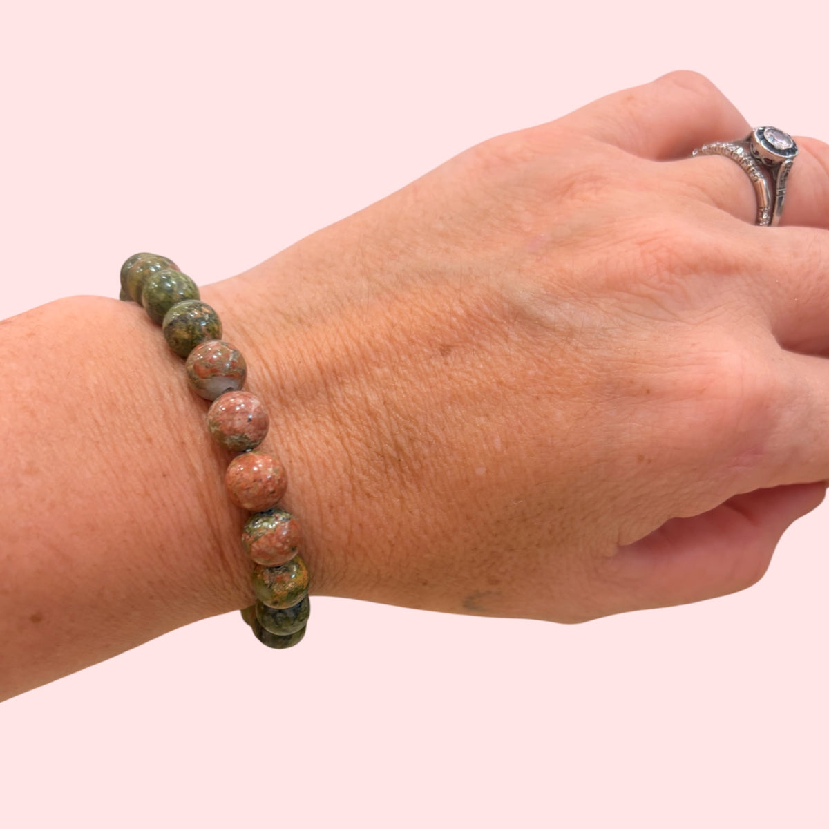 Pulsera bolita Unakita 8mm