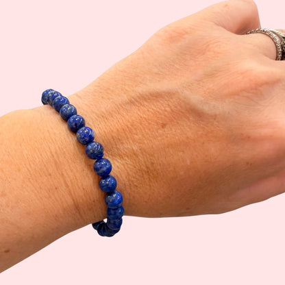 Pulsera bolita  lapislázuli comunicación