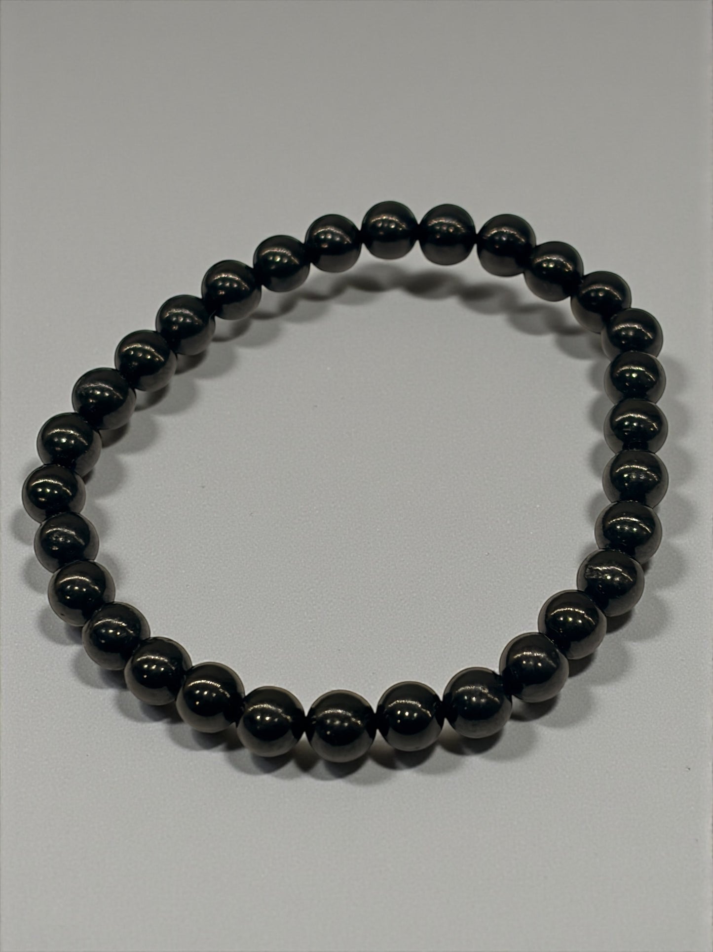 Pulsera bolitas de azabache 6mm