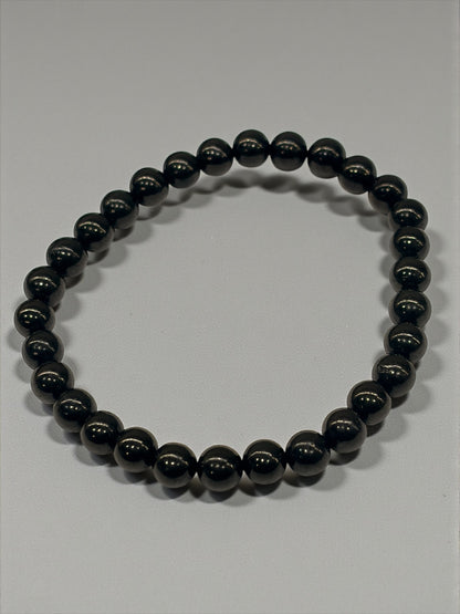 Pulsera bolitas de azabache 6mm