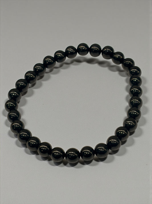 Pulsera bolitas de azabache 6mm