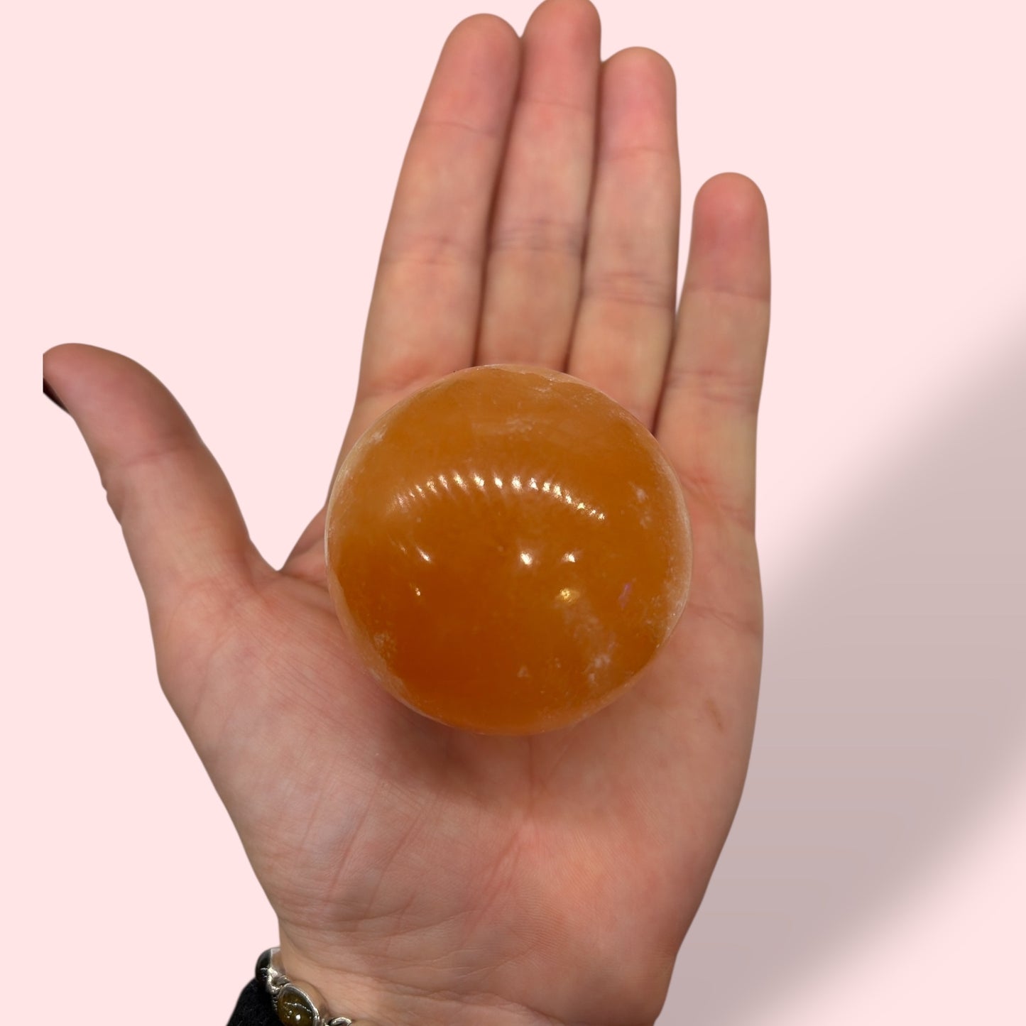 Esfera selenita naranja