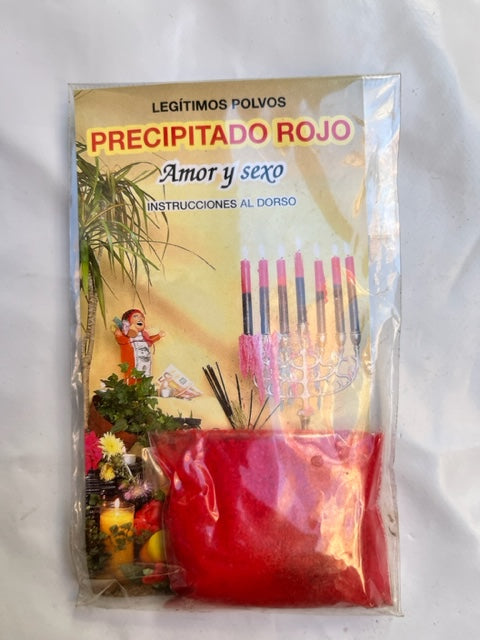 Polvo  precipitado rojo amor y sexo